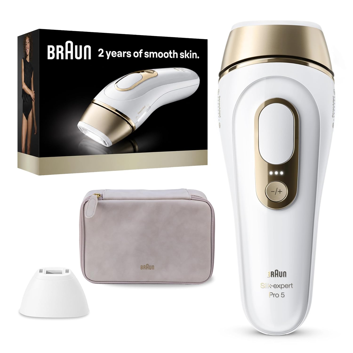 DEPILADOR IPL BRAUN SILK·EXPERT PRO 5 CON 2 CABEZALES - 1