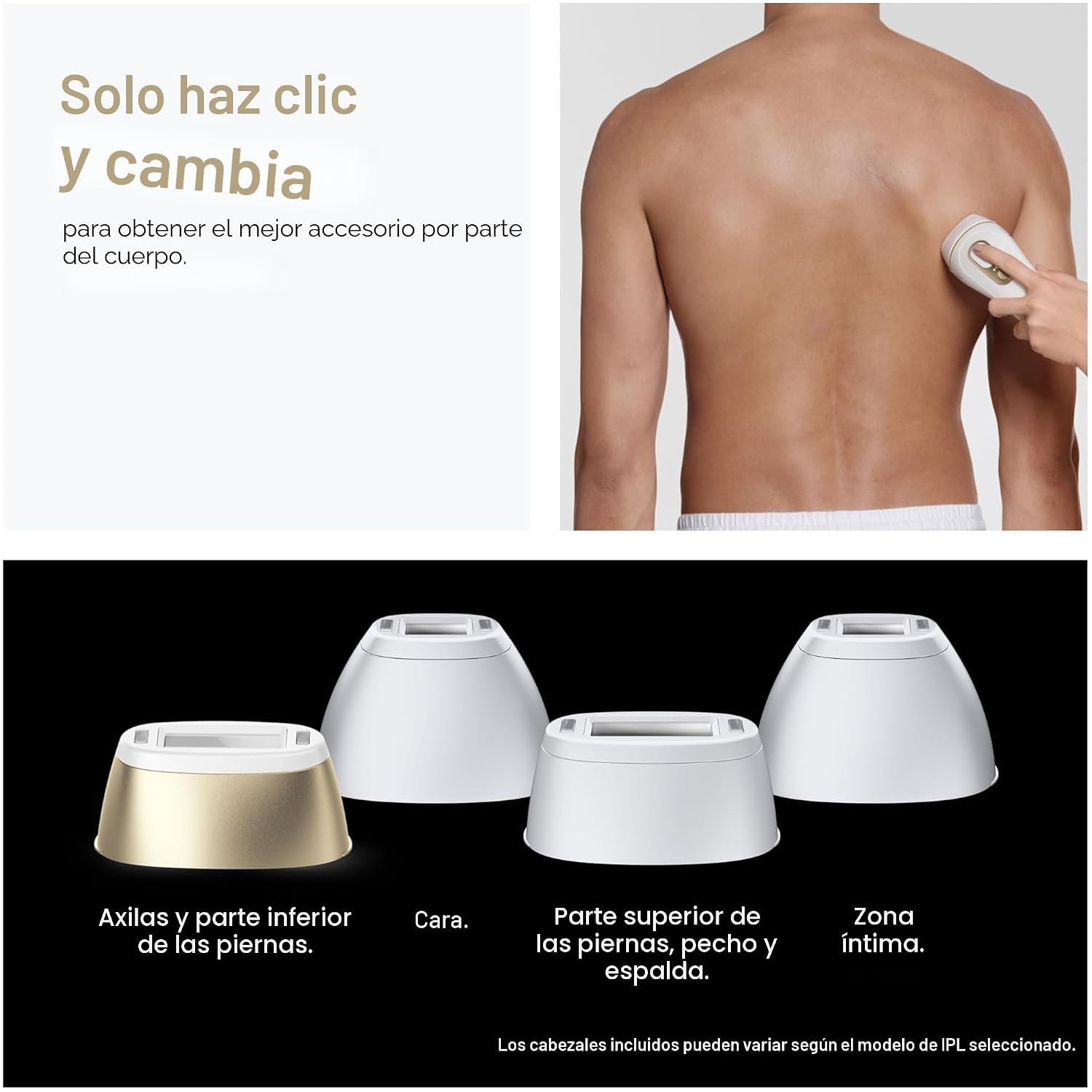 DEPILADOR IPL BRAUN SILK·EXPERT PRO 5 CON 2 CABEZALES - 5