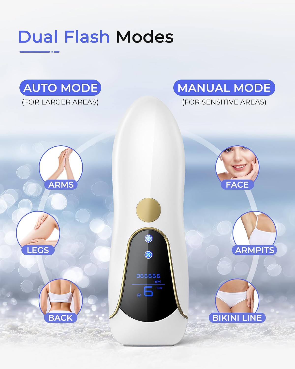 DEPILADOR IPL AIR 15 CON ENFRIAMIENTO POR HIELO PARA MUJER Y HOMBRE - 2