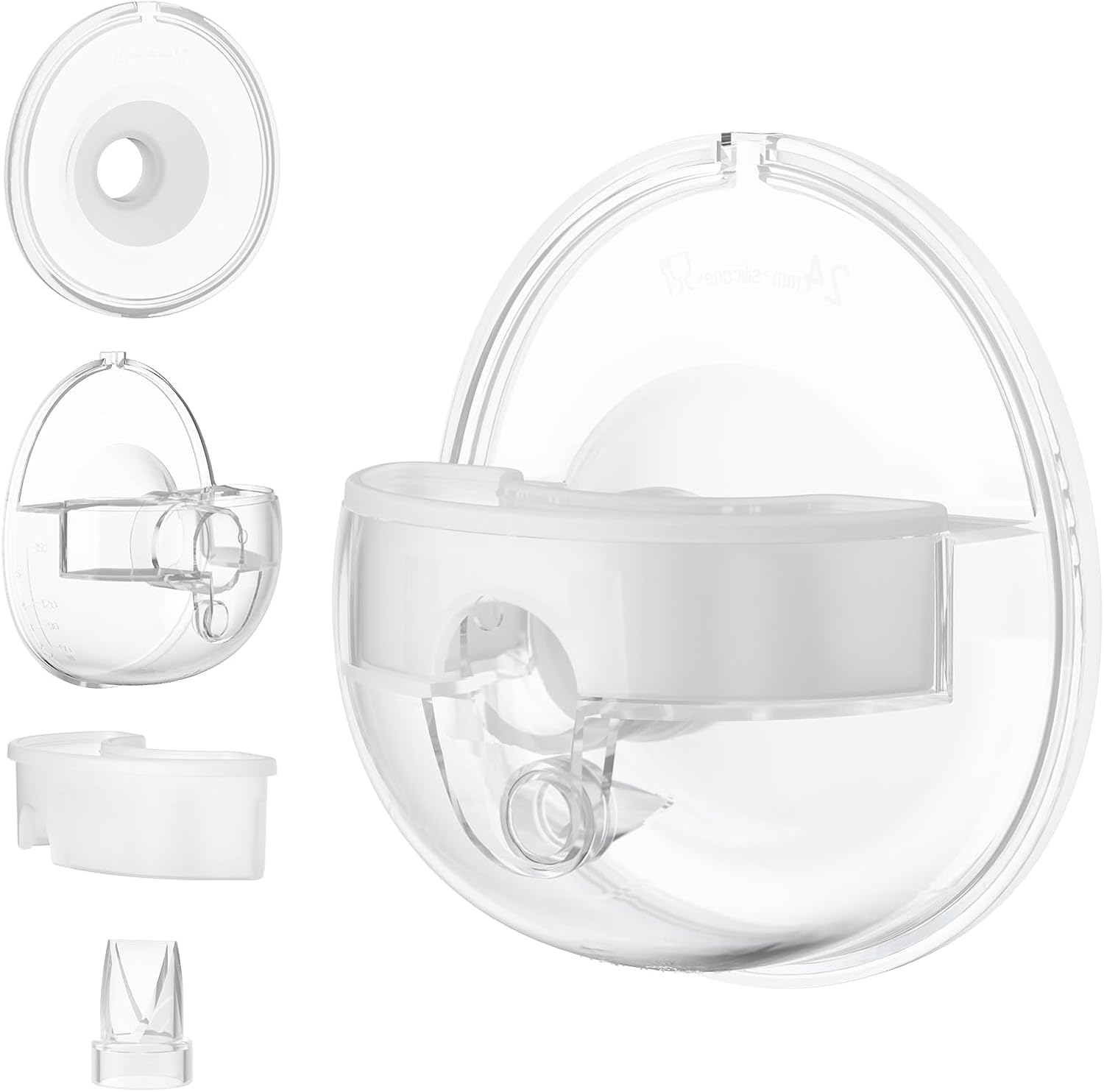 PARUU P16 JUEGO COMPLETO DE COPAS COLECTORAS PARA SACALECHES 150ML - 1