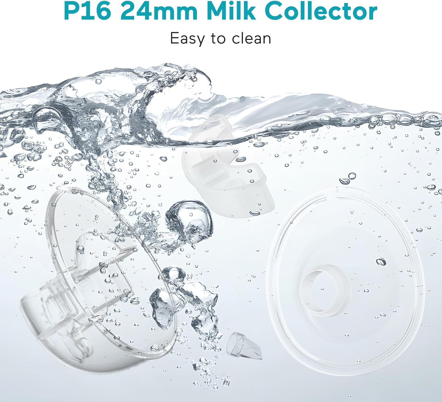 PARUU P16 JUEGO COMPLETO DE COPAS COLECTORAS PARA SACALECHES 150ML - 3