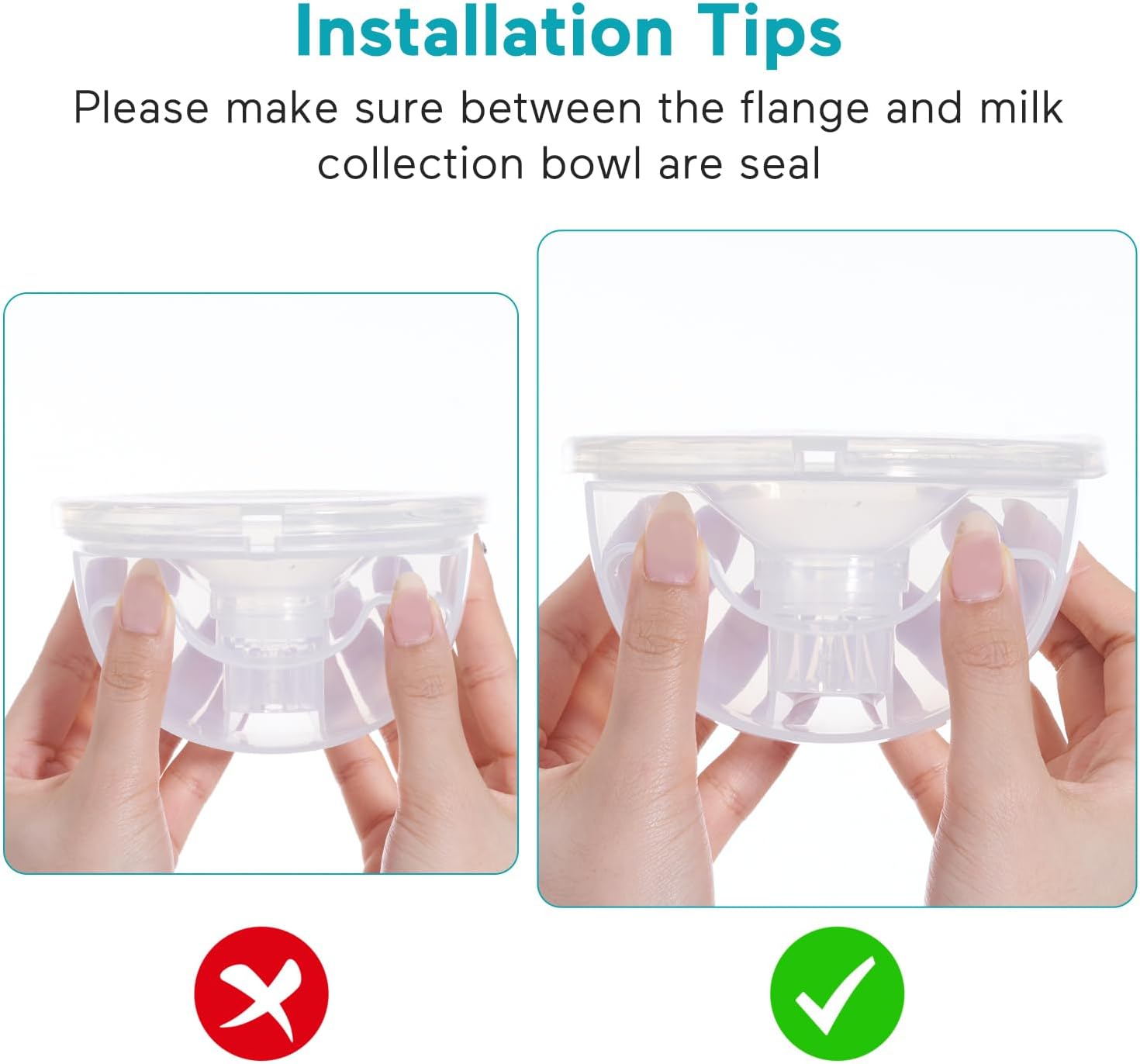 PARUU P16 JUEGO COMPLETO DE COPAS COLECTORAS PARA SACALECHES 150ML - 5