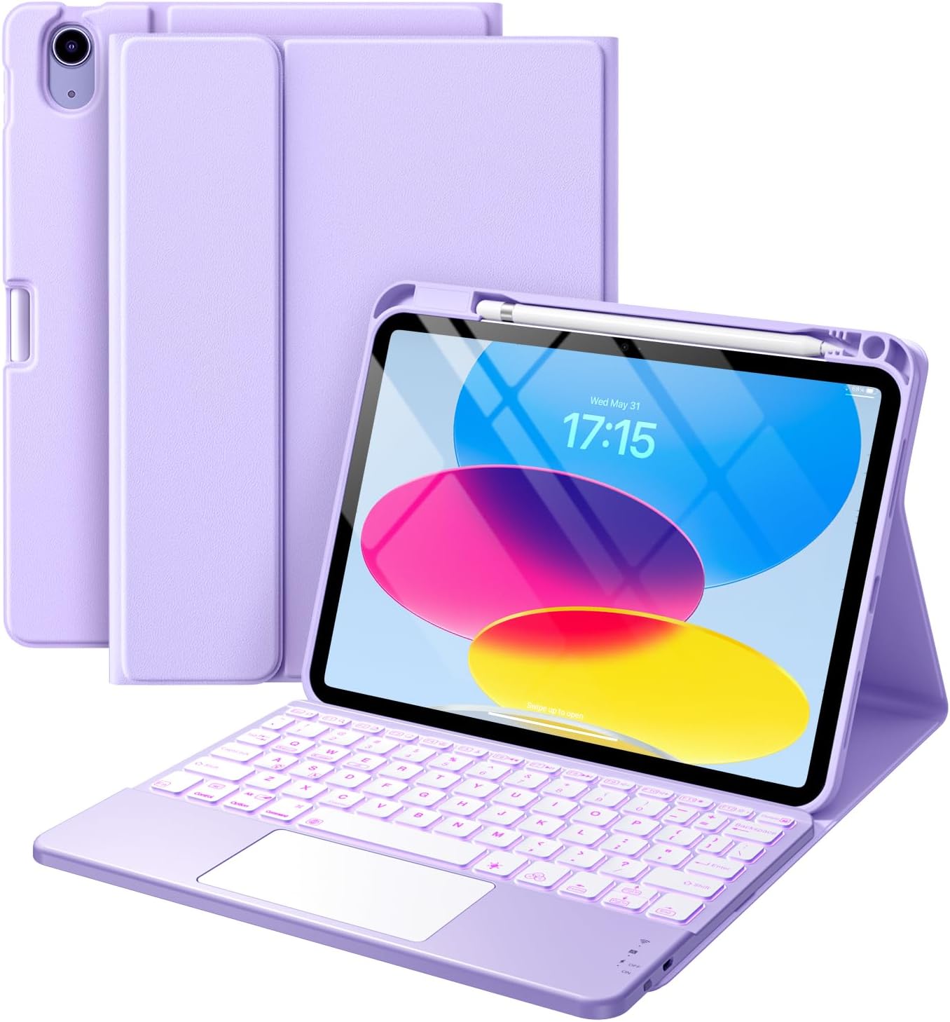 CASE HARVOPU PARA IPAD A16 11.ª GENERACIÓN Y IPAD 10.ª GENERACIÓN CON TECLADO MAGNÉTICO - 1