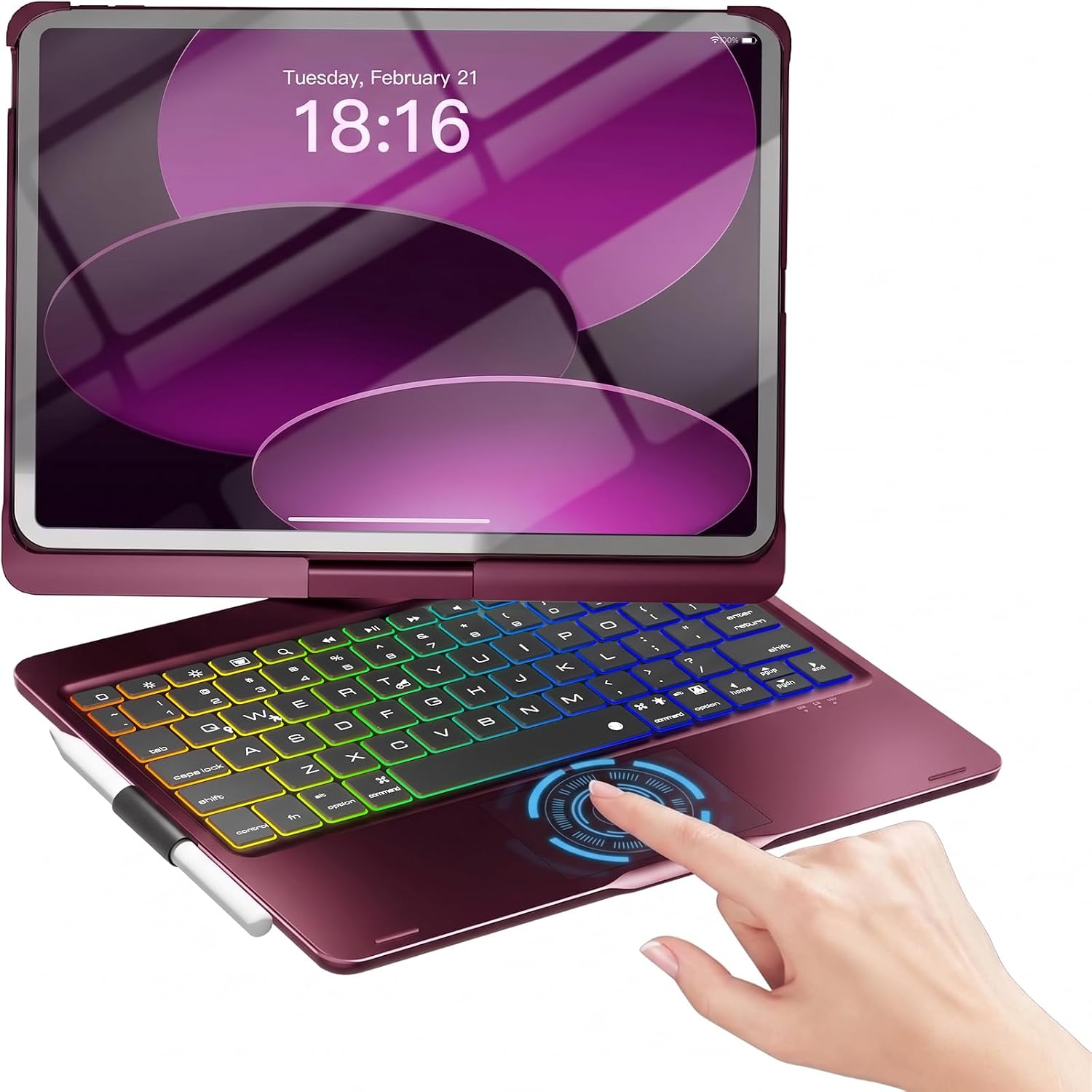 FUNDA CASE CON TECLADO INALÁMBRICO NOKBABO PARA IPAD 10/11 Y IPAD AIR 11 - 1
