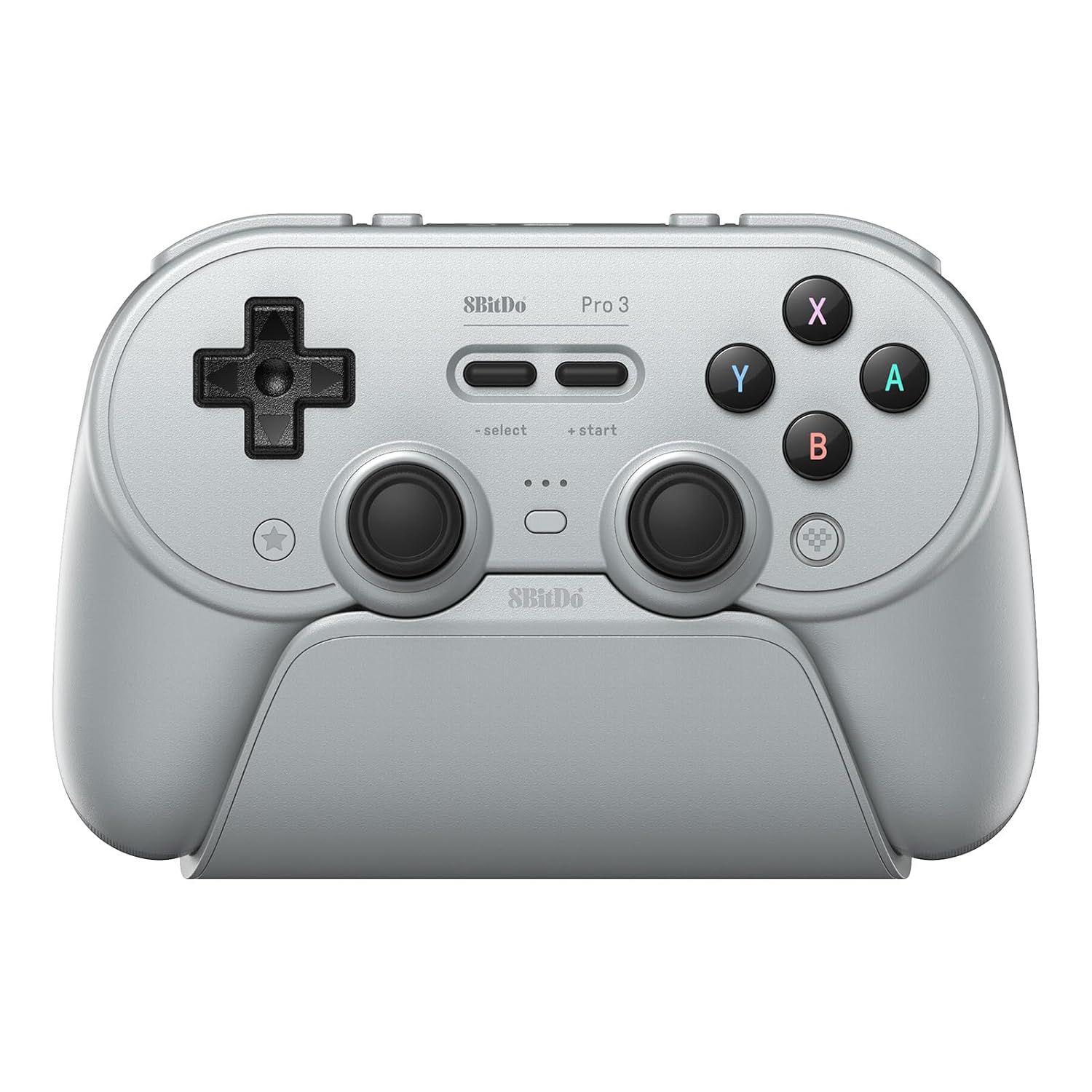 MANDO 8BITDO PRO 3 BLUETOOTH PARA SWITCH/SWITCH 2 CON JOYSTICKS TMR Y BOTONES INTERCAMBIABLES GRIS - 1