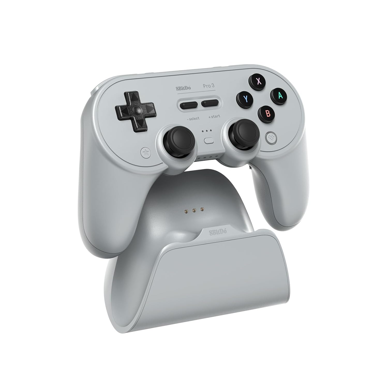 MANDO 8BITDO PRO 3 BLUETOOTH PARA SWITCH/SWITCH 2 CON JOYSTICKS TMR Y BOTONES INTERCAMBIABLES GRIS - 2