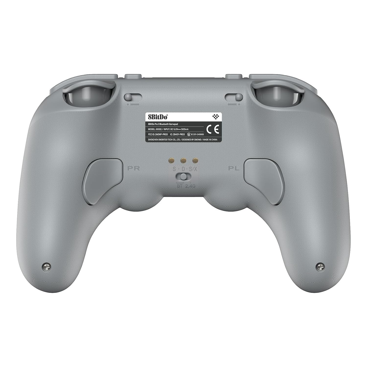 MANDO 8BITDO PRO 3 BLUETOOTH PARA SWITCH/SWITCH 2 CON JOYSTICKS TMR Y BOTONES INTERCAMBIABLES GRIS - 4