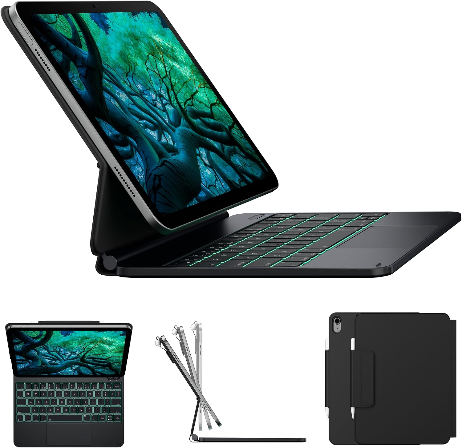 CASE TYPECASE EDGE IPAD A16 11.ª/10.ª GENERACIÓN CON TECLADO Y STAND MAGNÉTICO FLOTANTE - 1