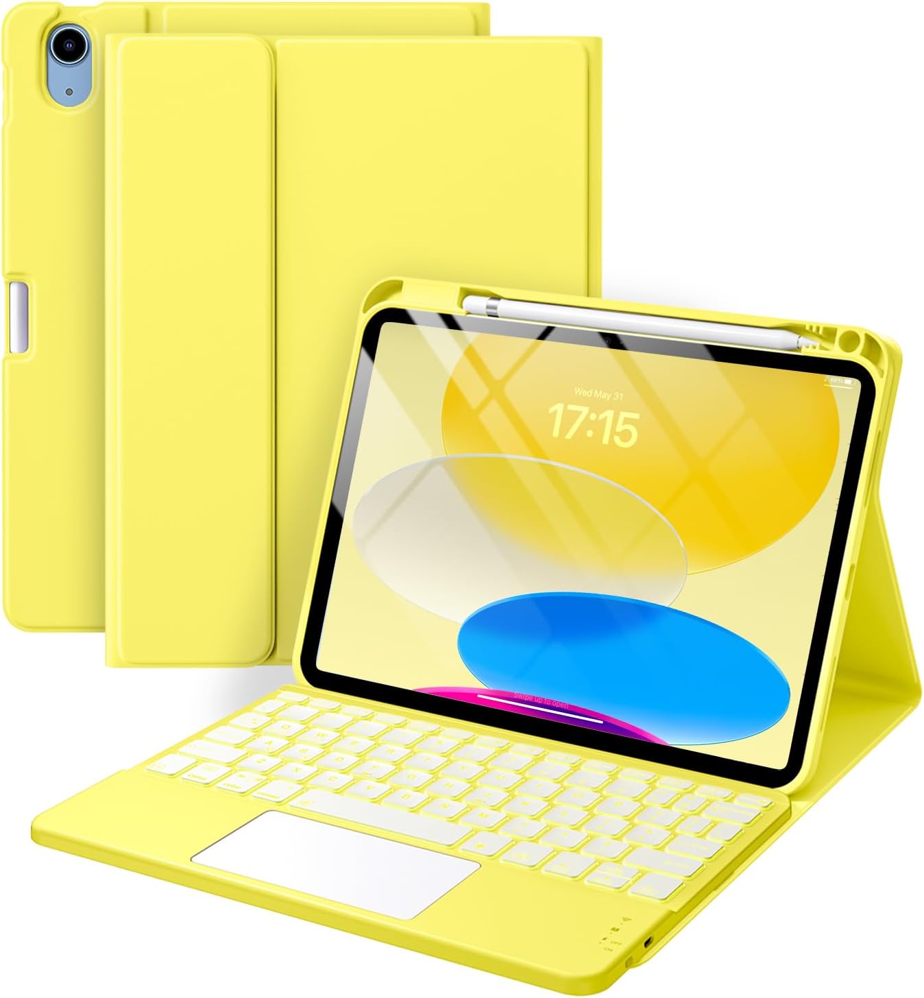 CASE CON TECLADO HARVOPU PARA IPAD A16 11.ª GENERACIÓN Y IPAD 10.ª GENERACIÓN 10.9 PULGADAS - 1
