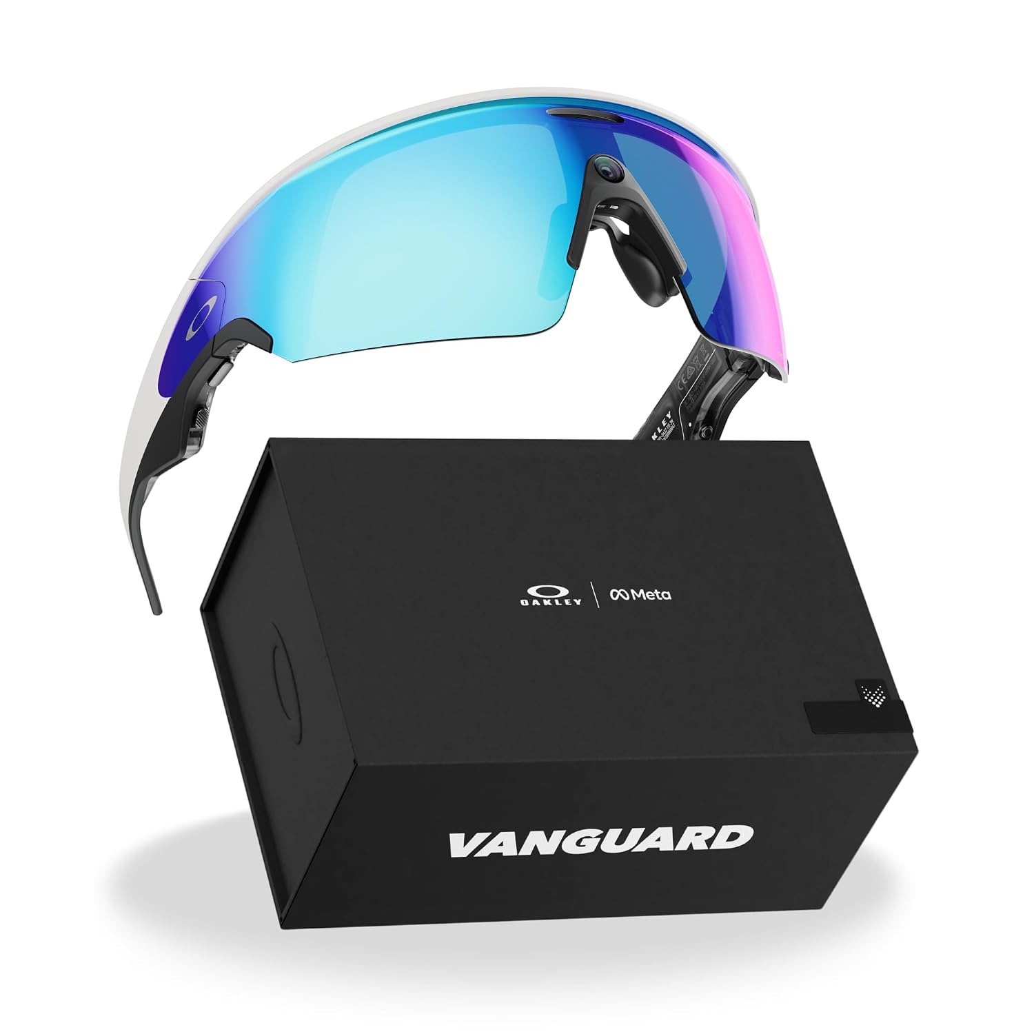 LENTES DE SOL OAKLEY META VANGUARD SMART AI BLANCO CON CRISTALES PRIZM SAPPHIRE - 1