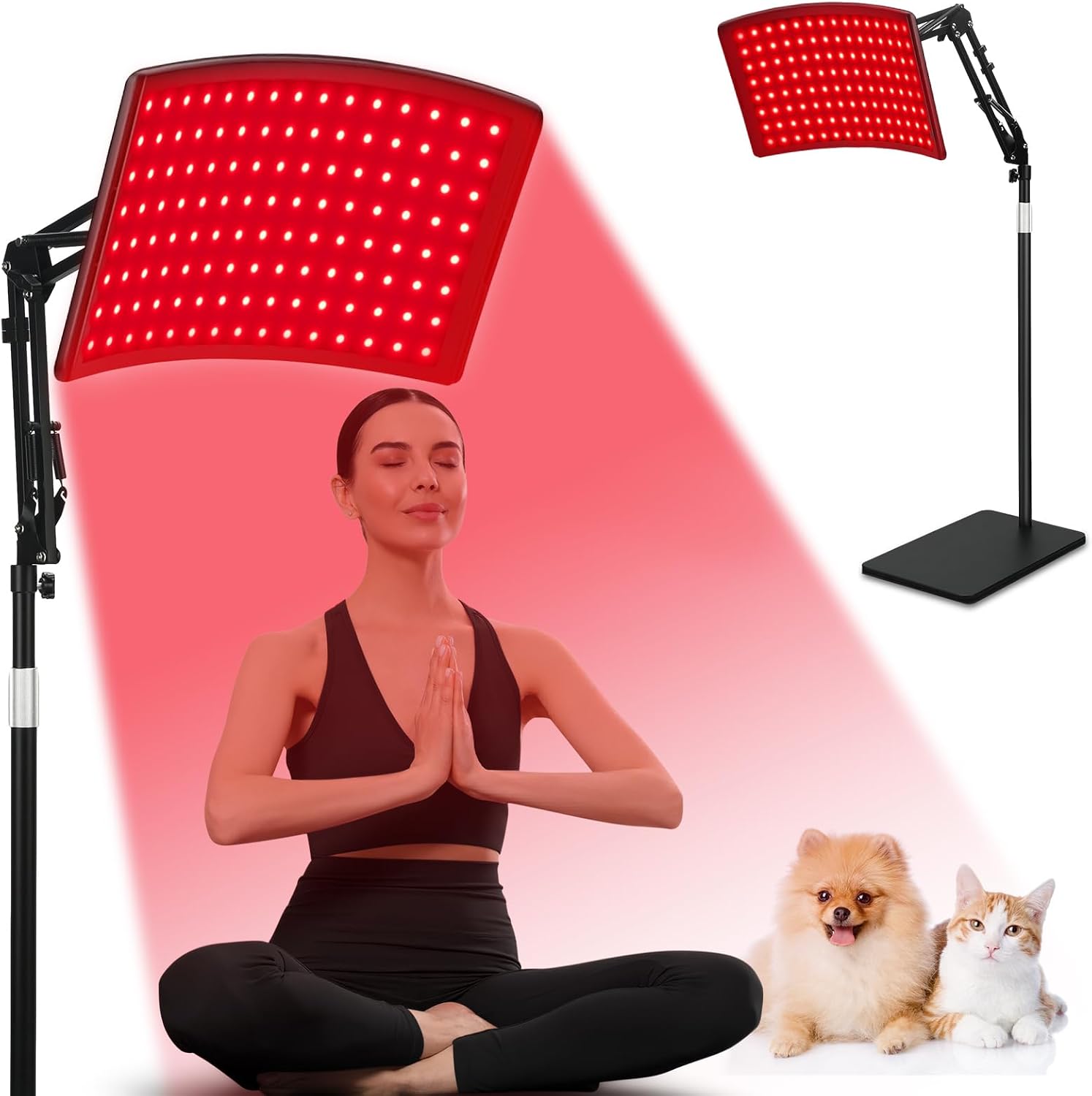 LÁMPARA DE TERAPIA DE LUZ ROJA VICONOR PARA CARA Y CUERPO 660NM Y 850NM CON SOPORTE - 1