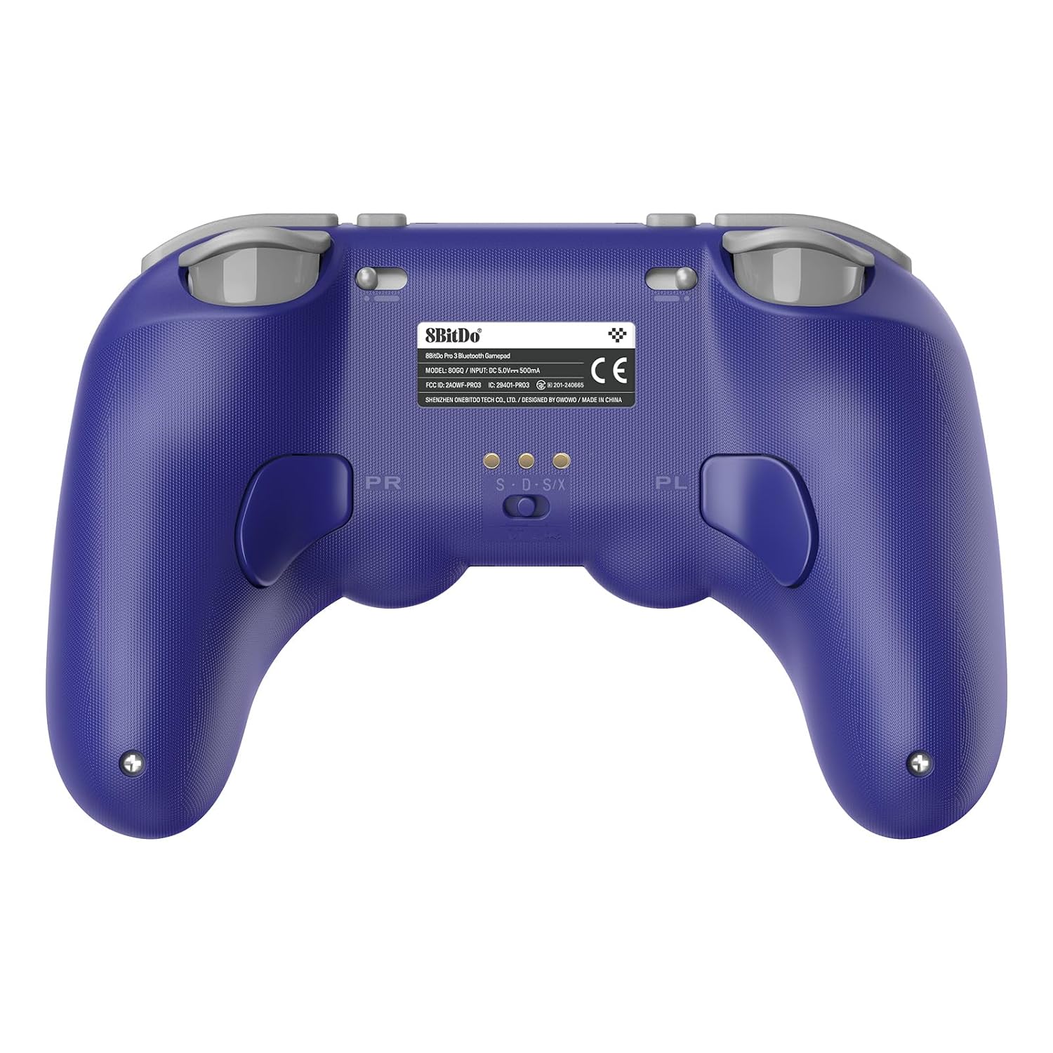 MANDO 8BITDO PRO 3 BLUETOOTH PARA SWITCH/SWITCH 2 CON JOYSTICKS TMR Y BOTONES INTERCAMBIABLES PÚRPURA - 4