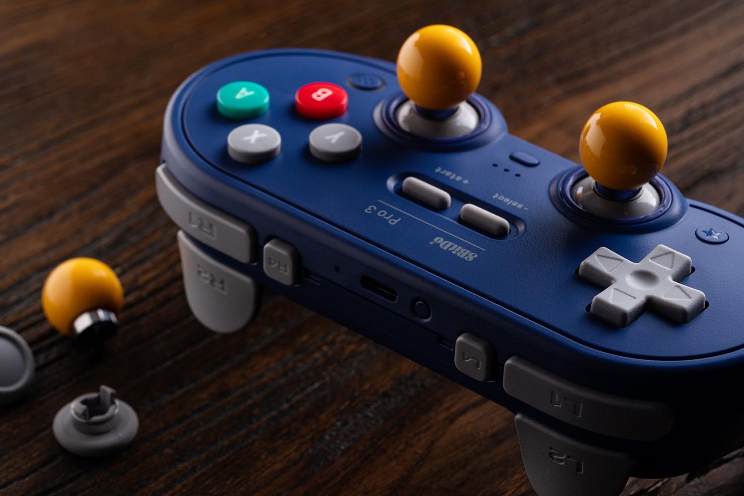 MANDO 8BITDO PRO 3 BLUETOOTH PARA SWITCH/SWITCH 2 CON JOYSTICKS TMR Y BOTONES INTERCAMBIABLES PÚRPURA - 5