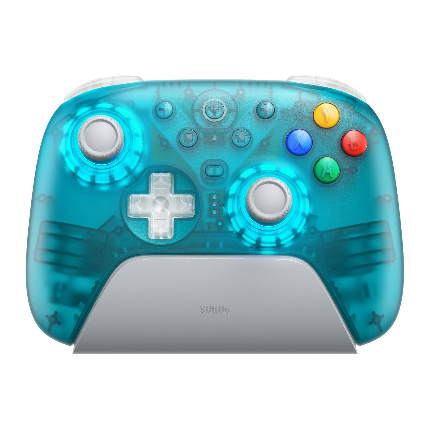 MANDO 8BITDO ULTIMATE 2 WIRELESS CONTROLLER AZUL TRANSPARENTE PARA PC, APPLE, STEAM Y ANDROID - 1
