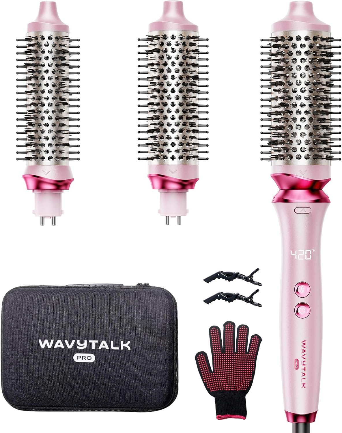 SECADORA DE CABELLO WAVYTALK THERMAL BRUSH SET HEATWAVE PRO 3 TAMAÑOS IÓNICA - 1