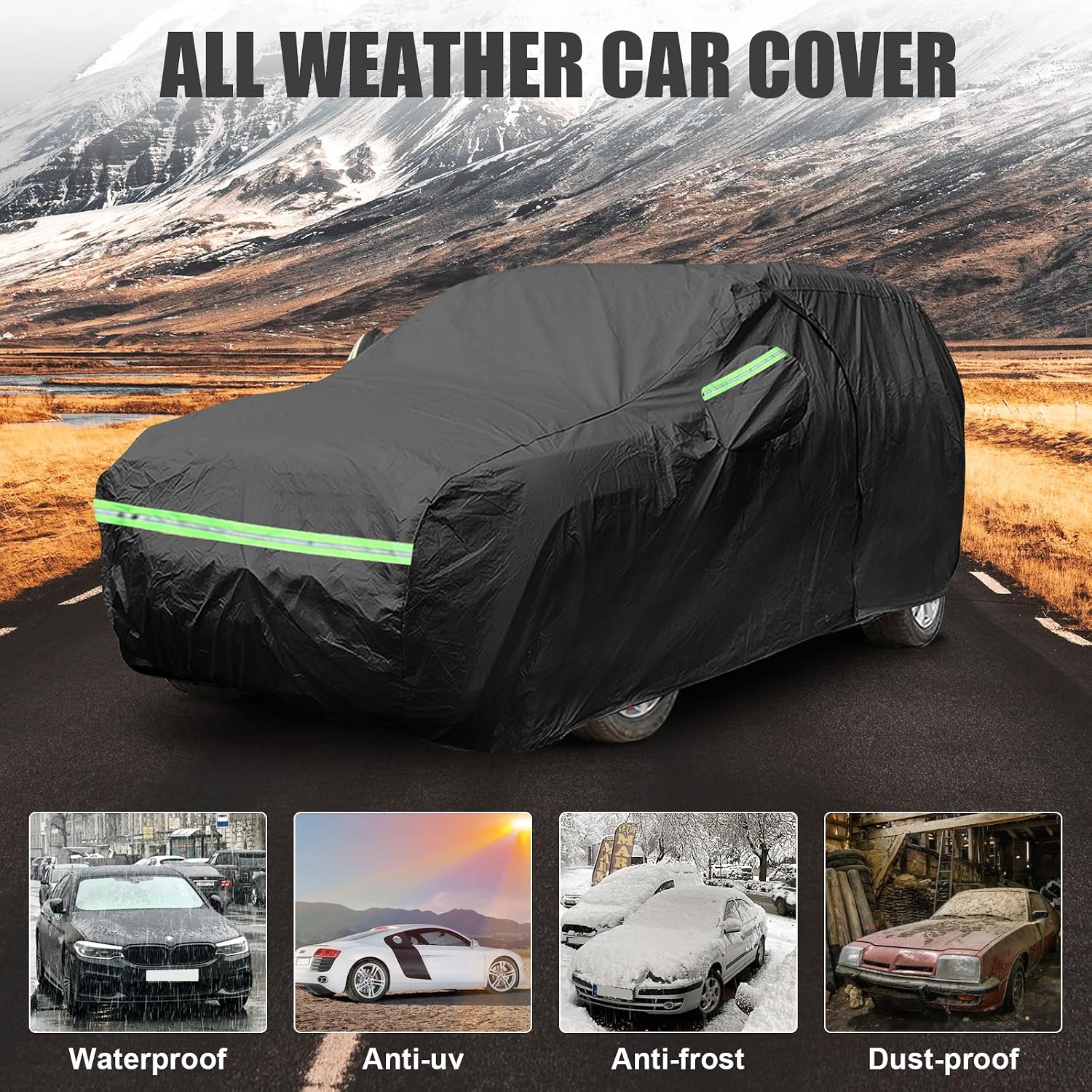 FUNDA PARA AUTO IMPERMEABLE 6 CAPAS PARA HONDA FIT 2009-2020 - 5