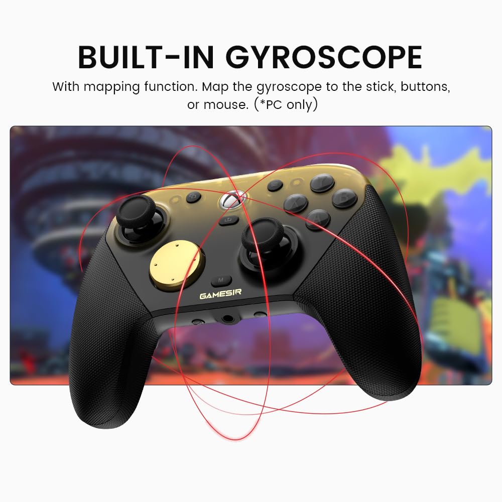 MANDO GAMESIR G7 PRO DORADO CON CONEXIÓN INALÁMBRICA PARA XBOX SERIES X|S, XBOX ONE, PC Y ANDROID - 5