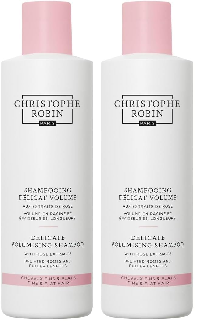 SHAMPOO CHRISTOPHE ROBIN DELICATE VOLUMIZING CON EXTRACTOS DE ROSA 8.4 FL. OZ PACK DE 2 - 1