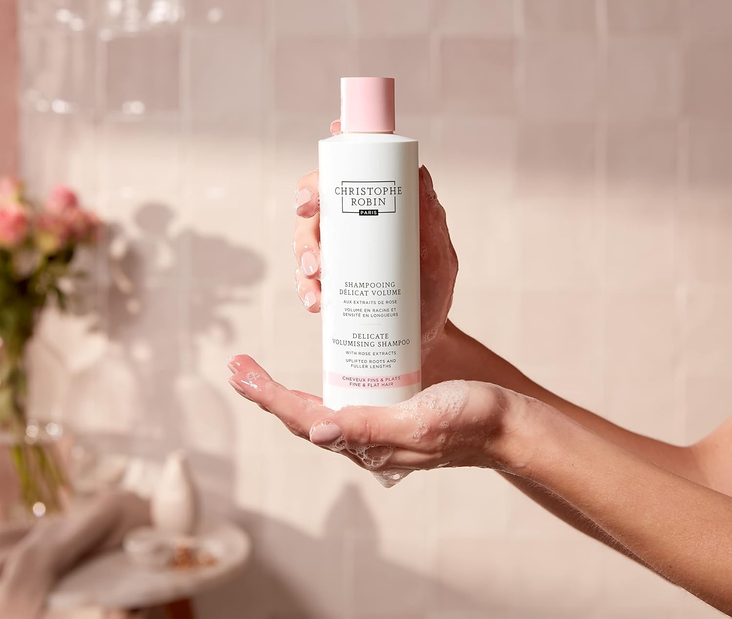 SHAMPOO CHRISTOPHE ROBIN DELICATE VOLUMIZING CON EXTRACTOS DE ROSA 8.4 FL. OZ PACK DE 2 - 3