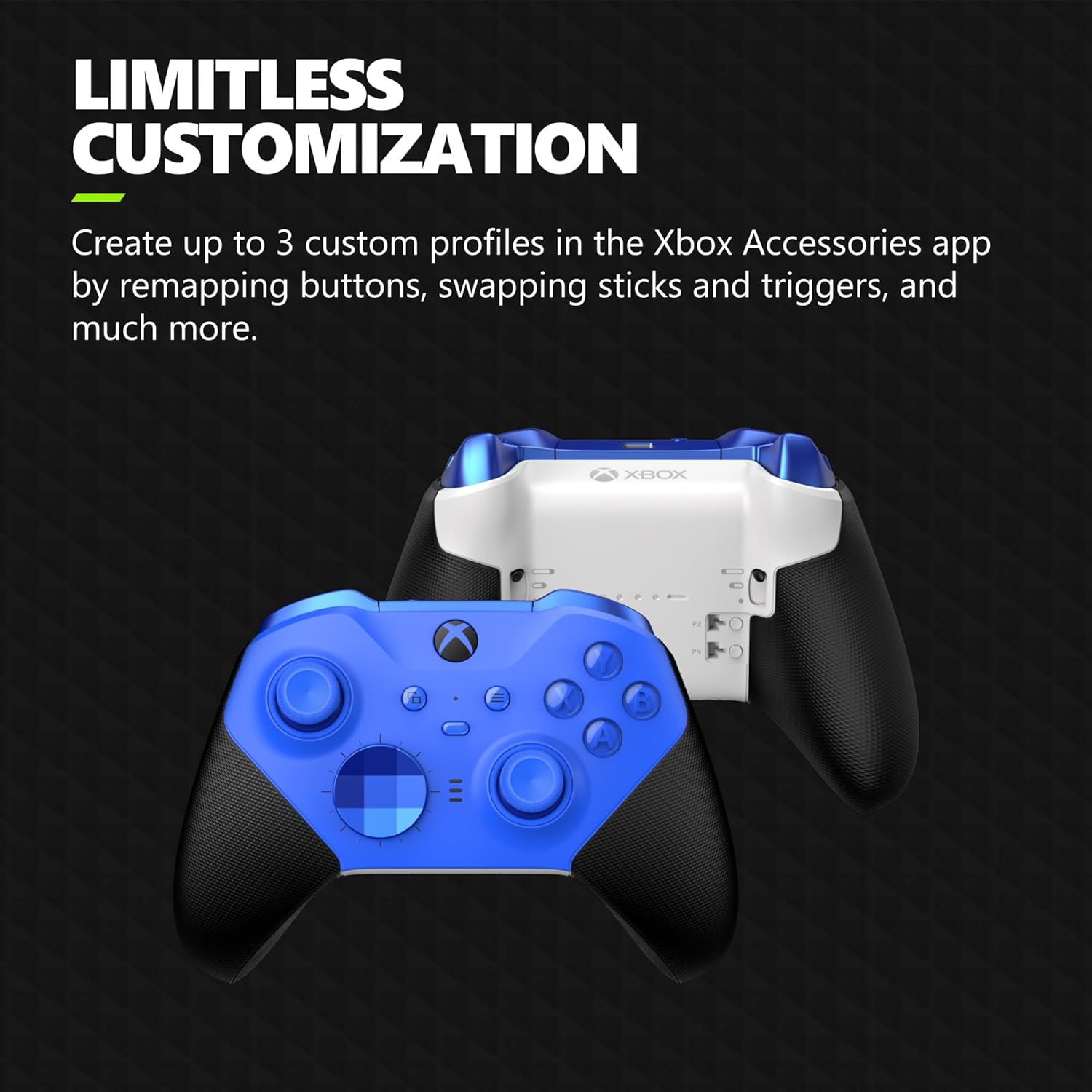MANDO XBOX ELITE SERIES 2 CORE WIRELESS AZUL PARA XBOX SERIES X|S, ONE, PC Y MÓVIL - 3