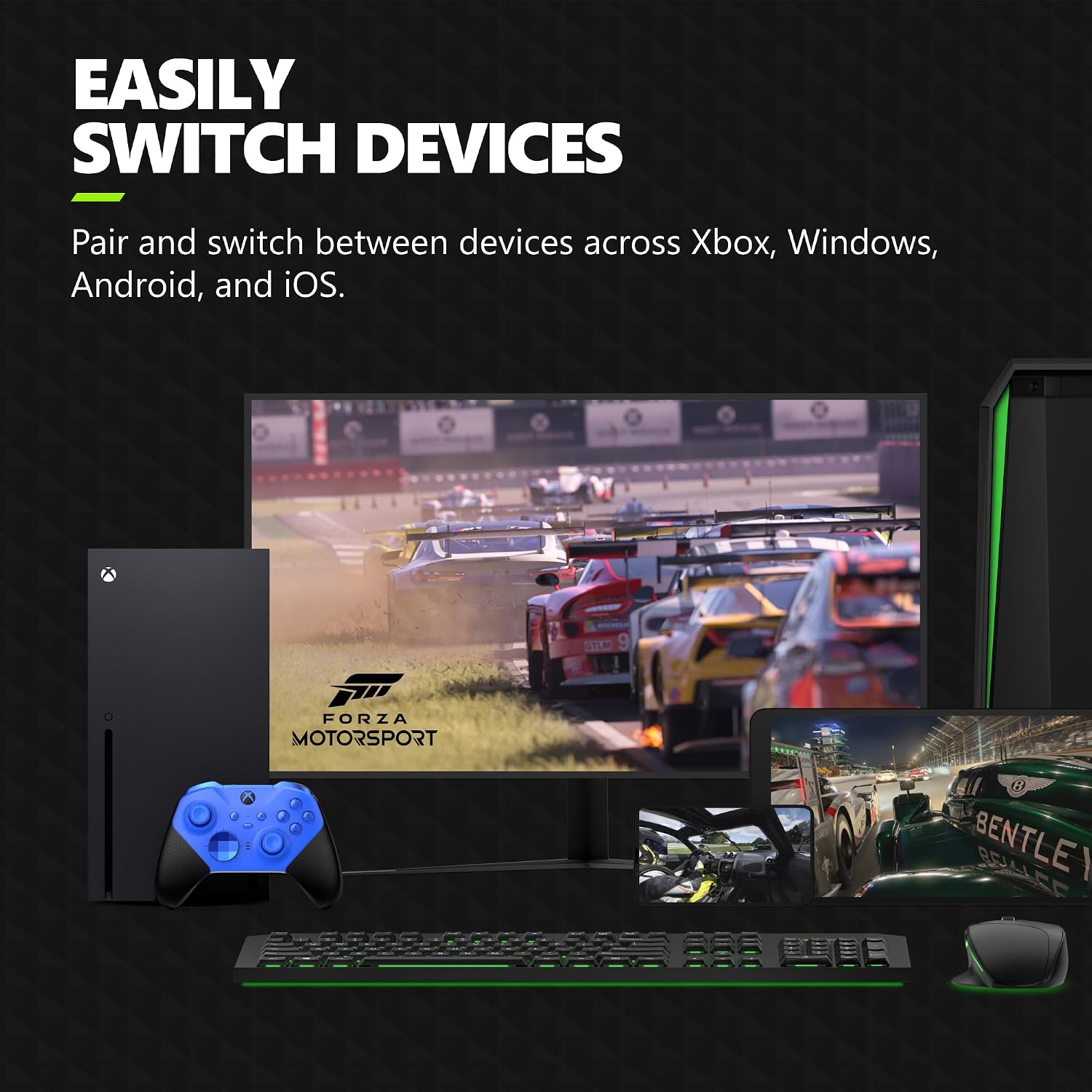 MANDO XBOX ELITE SERIES 2 CORE WIRELESS AZUL PARA XBOX SERIES X|S, ONE, PC Y MÓVIL - 5