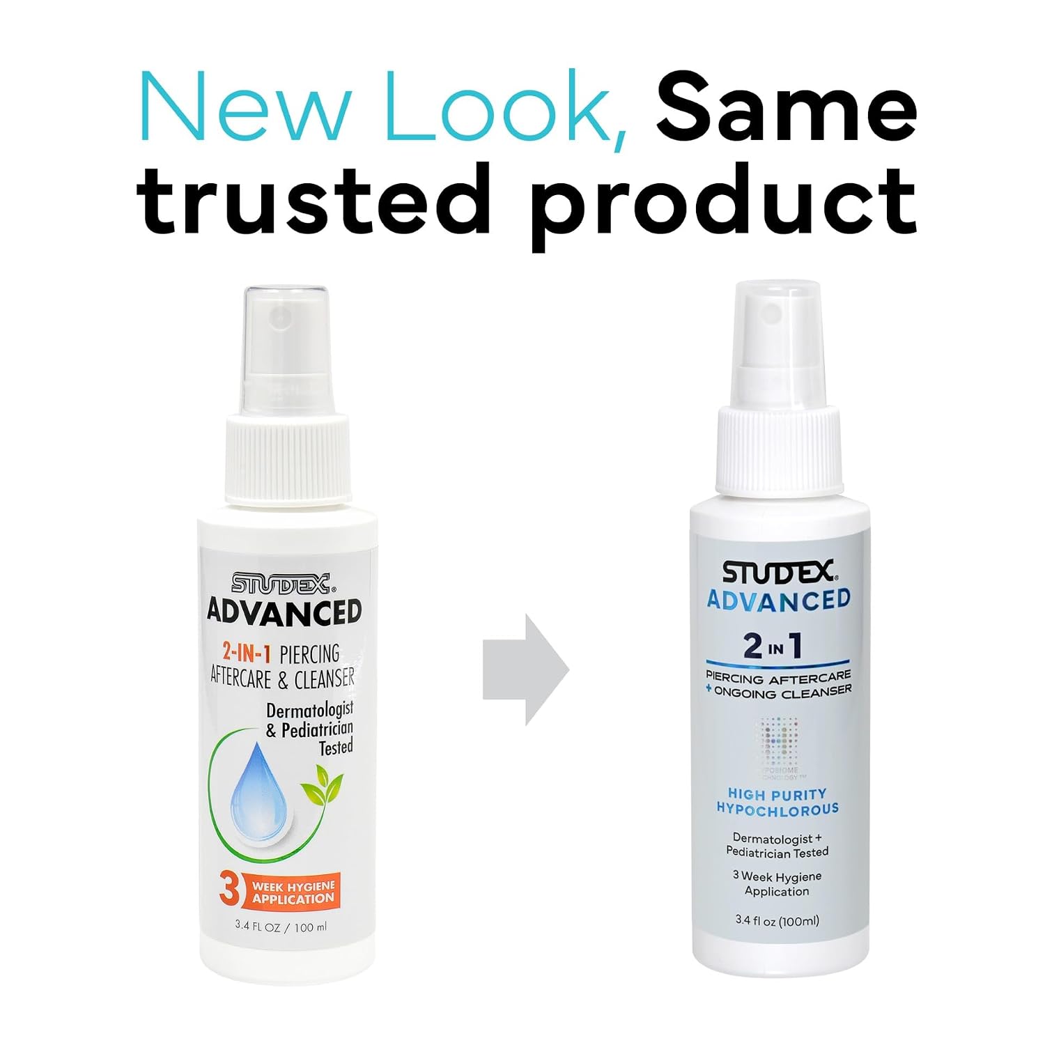 SPRAY STUDEX ADVANCED 2-IN-1 LIMPIADOR Y AFTERCARE PARA PIERCING PACK DE 2 - 2