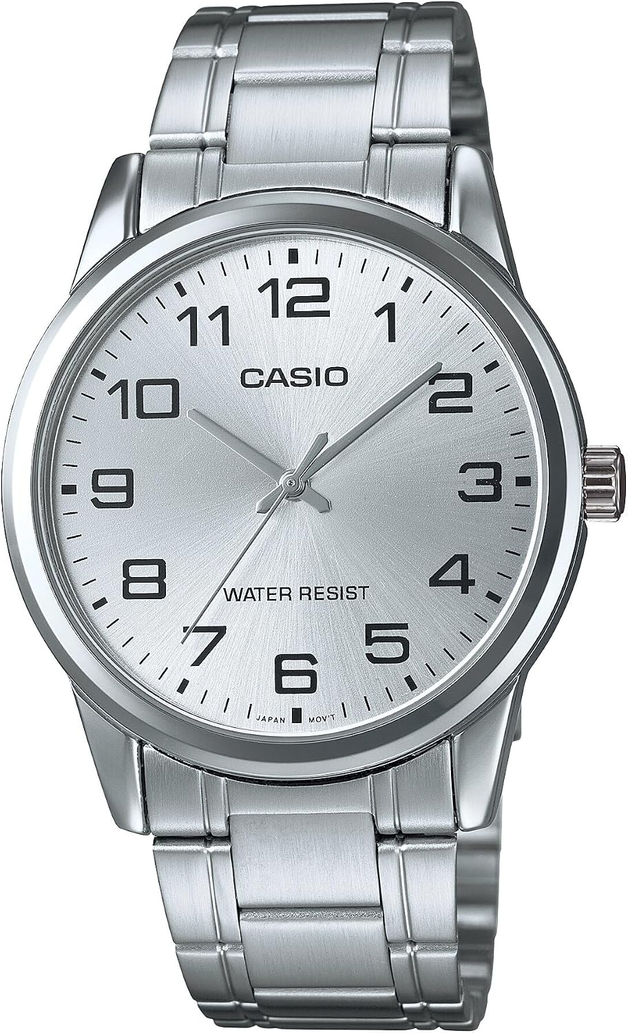 RELOJ CASIO MTP-V001D-7B ACERO INOXIDABLE ESFERA PLATEADA 42MM - 1