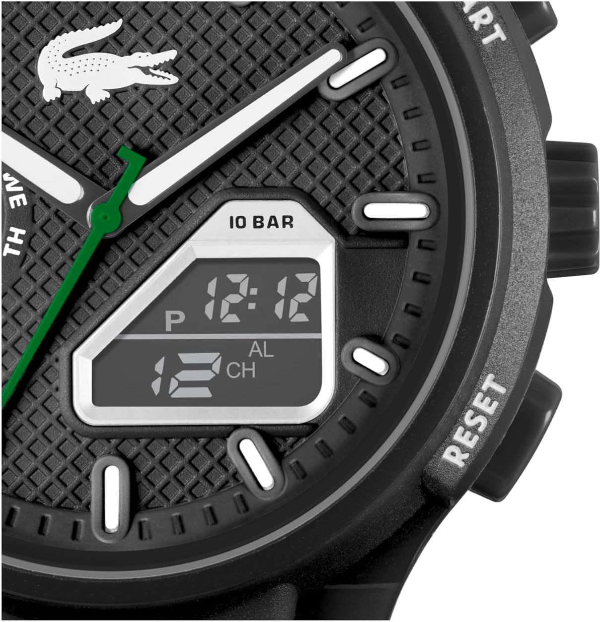RELOJ LACOSTE LC33 ANÁLOGO-DIGITAL CUARZO NEGRO - 2