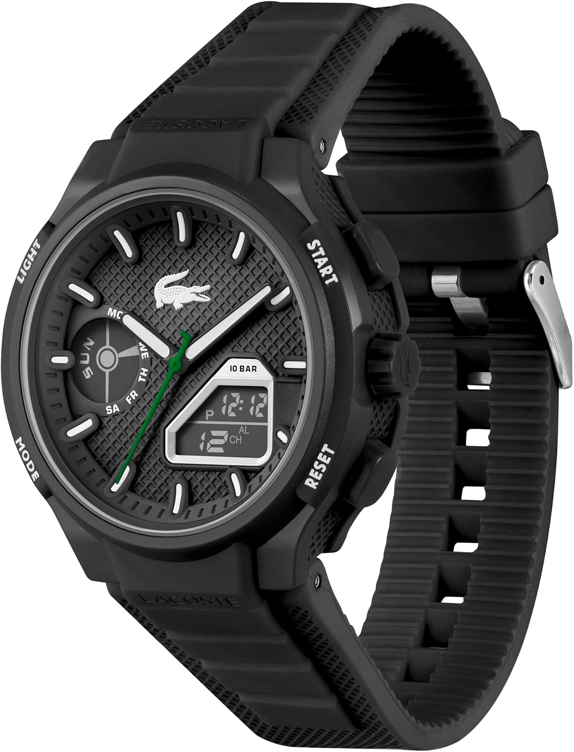 RELOJ LACOSTE LC33 ANÁLOGO-DIGITAL CUARZO NEGRO - 3