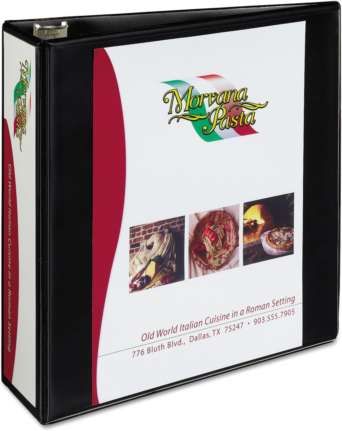 CARPETA DE 3 ANILLAS AVERY HEAVY-DUTY VIEW, ANILLAS INCLINADAS 3', COLOR NEGRO - 4