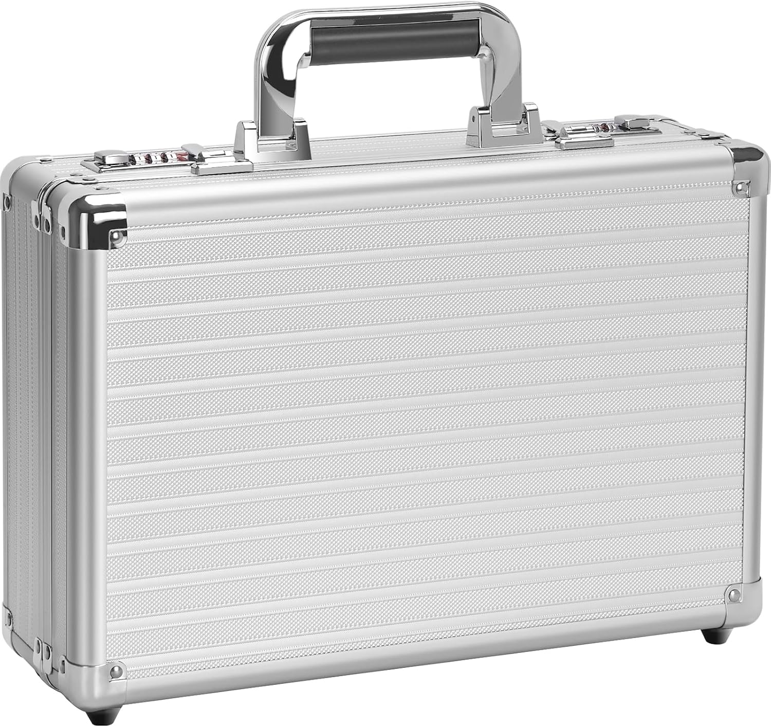 CAJA ORGANIZADORA METÁLICA LOCKCURX CON CERRADURAS DE COMBINACIÓN 14.2 X 9.4 X 4.5 PULGADAS - 1