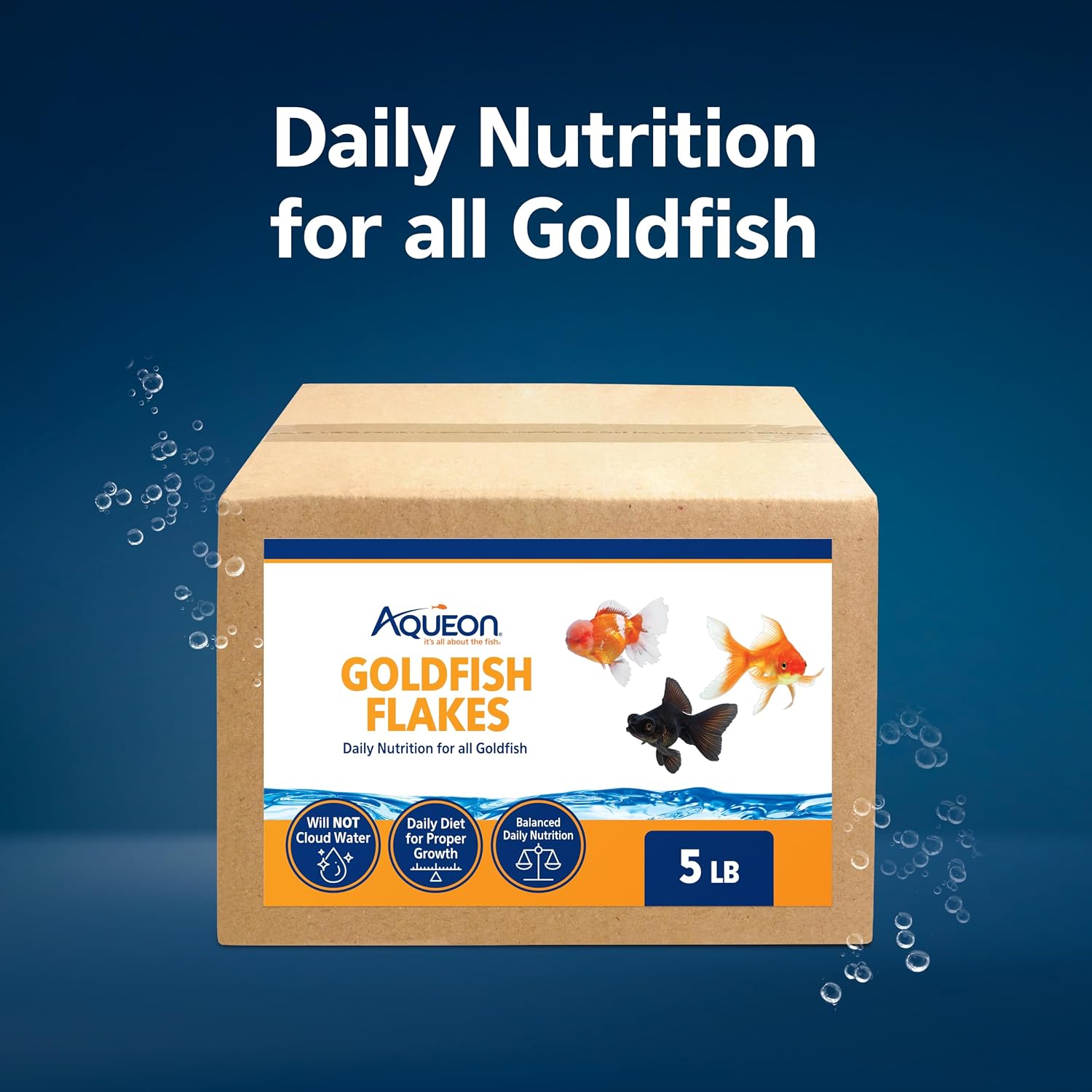 ALIMENTO AQUEON GOLDFISH FLAKES PARA PECES DE AGUA DULCE, 5 LB - 2