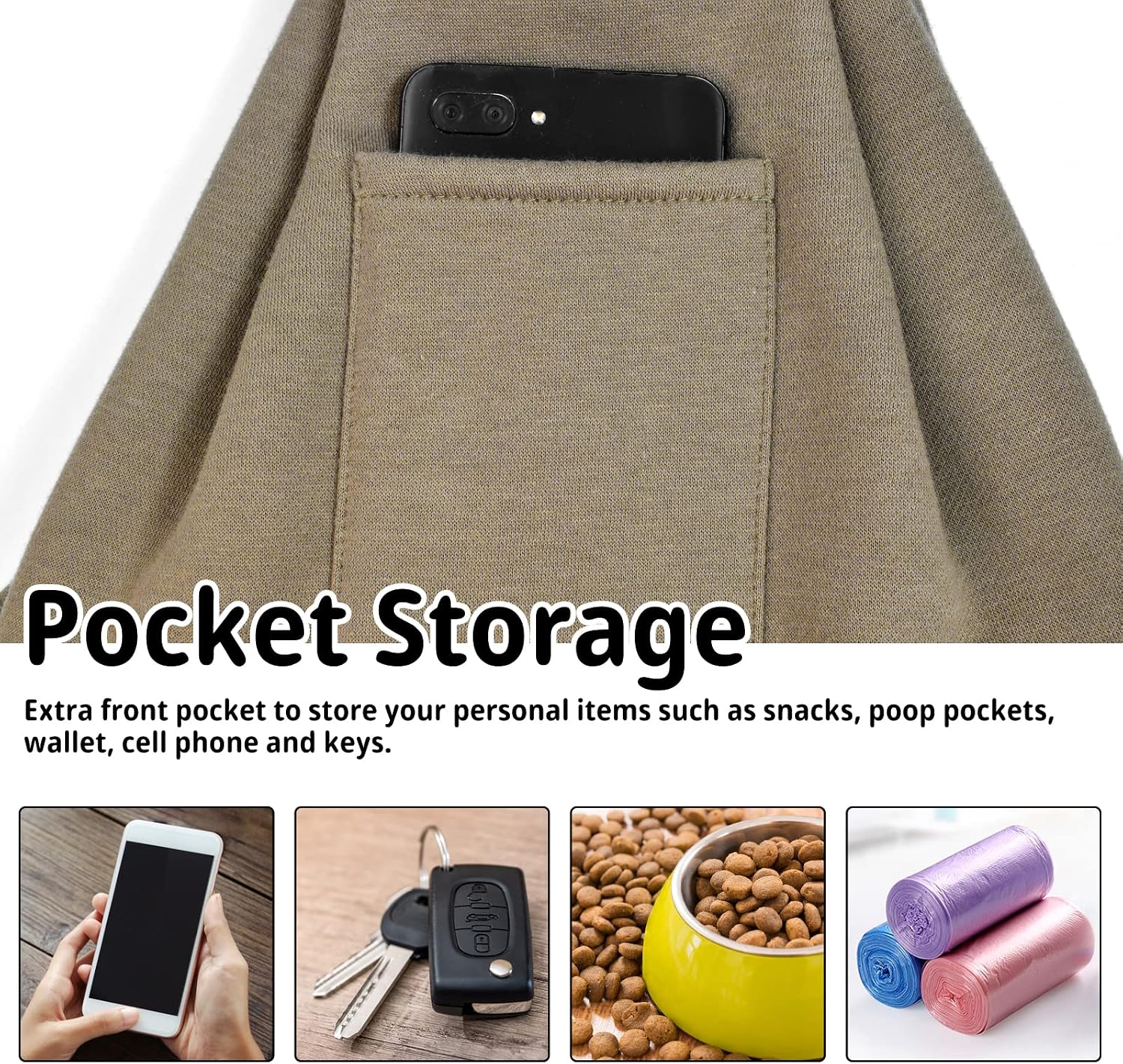 MOCHILA PORTADOR CUBY PARA PERROS Y GATOS PEQUEÑOS CAQUI SIN CORREA AJUSTABLE - 3