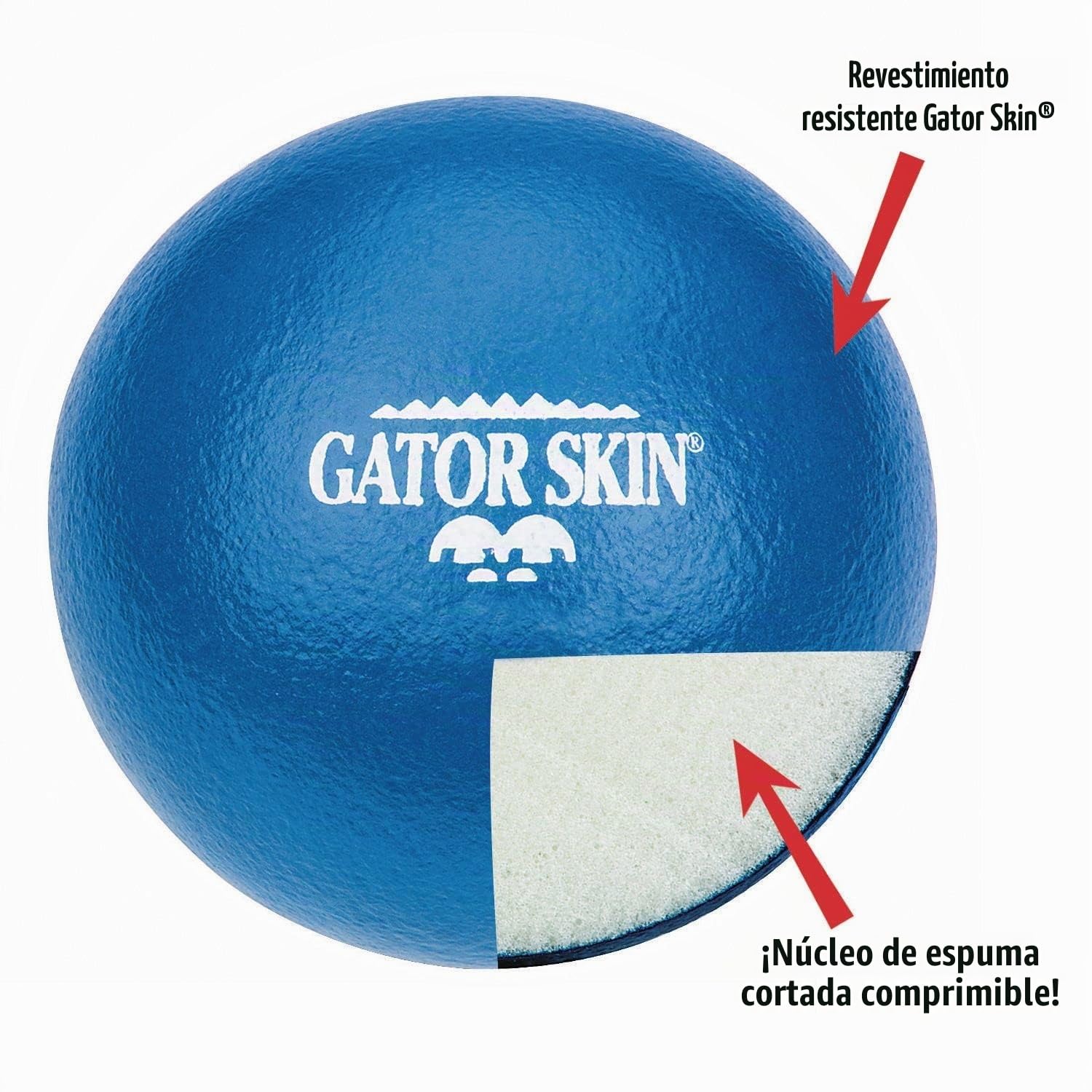 BALONES DE ESPUMA GATOR SKIN SUPER 90 3.5 PULGADAS SET DE 6 COLORES - 3