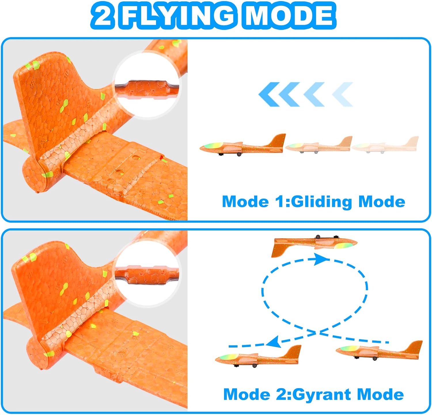 SET DE 4 AVIONES DE JUGUETE FUWIDVIA CON LANZADOR 13.2 PULGADAS - 4