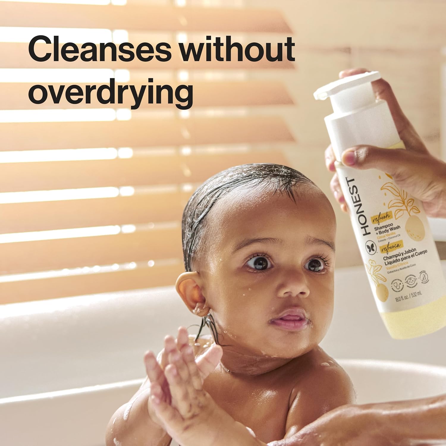 GEL DE DUCHA Y CHAMPÚ 2 EN 1 THE HONEST COMPANY CITRUS VANILLA REFRESH 18 FL OZ - 3