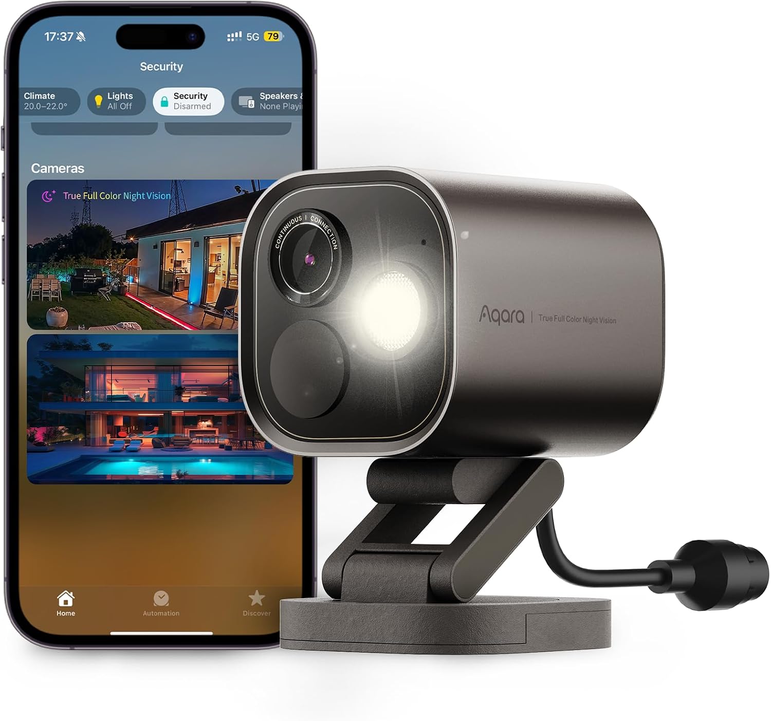 CÁMARA DE SEGURIDAD AQARA HUB G5 PRO POE 4MP VISIÓN NOCTURNA A COLOR - 1