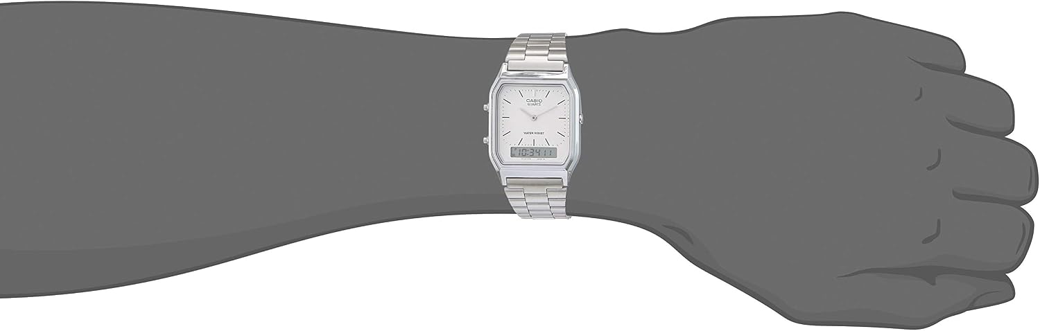 RELOJ CASIO AQ230A7D PLATA - 3