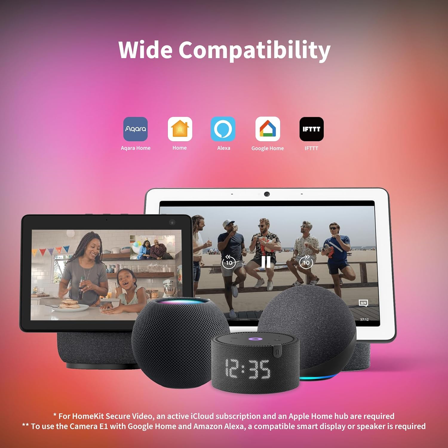 CÁMARA DE SEGURIDAD AQARA E1 2K INDOOR CON PAN/TILT Y HOMEKIT - 3
