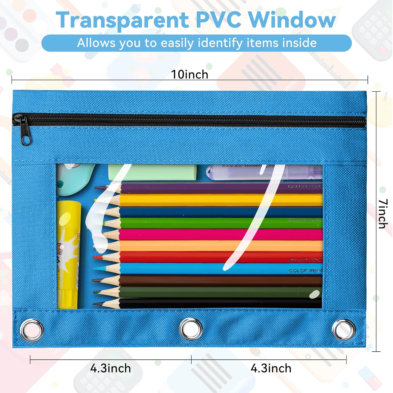 CARPETA PORTAFOLIOS PARA ARCHIVADOR DE 3 ANILLAS V-OPITOS PACK 36 UNIDADES COLORES SURTIDOS - 5