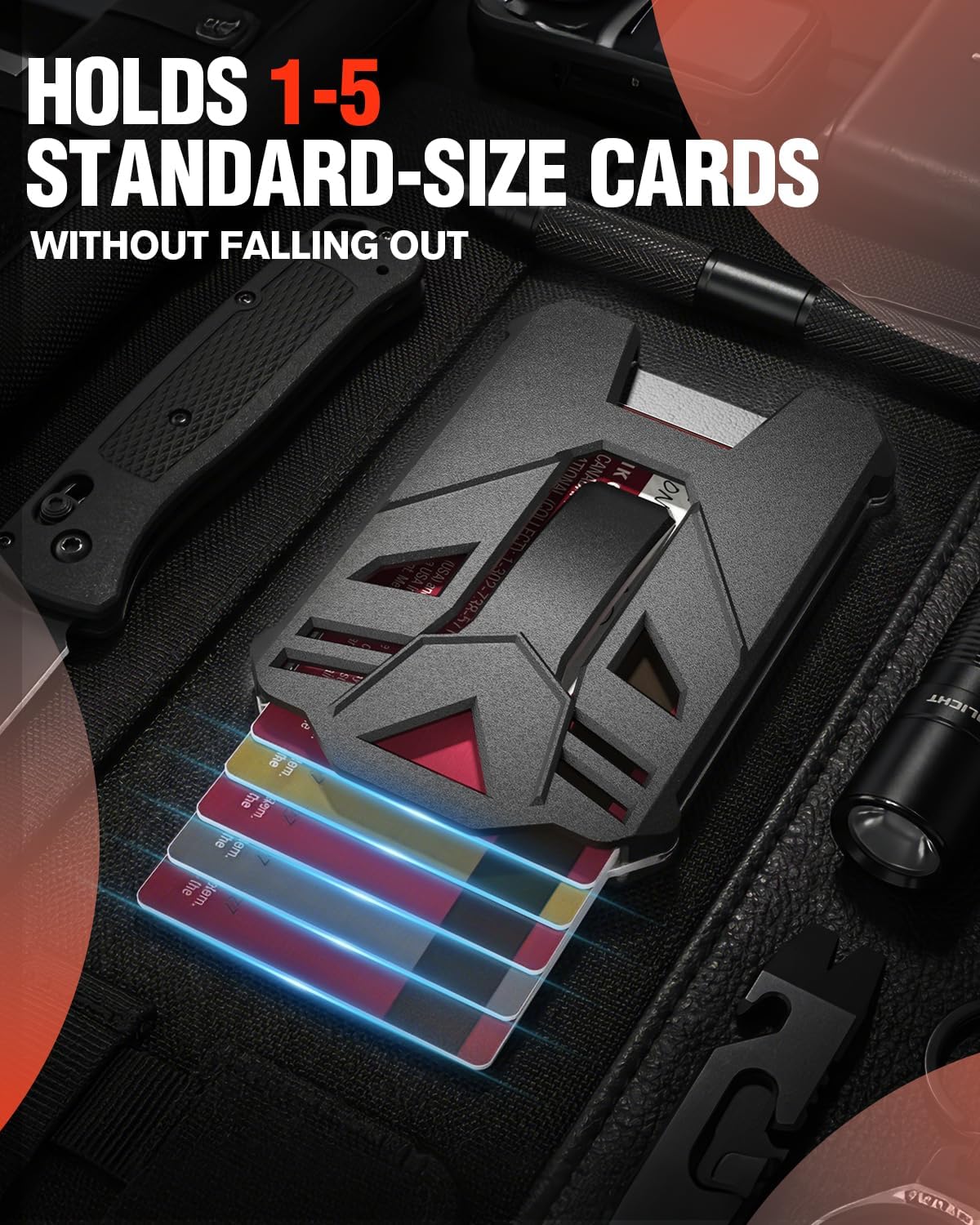 PORTACÉDULA CON LANYARD DE SEGURIDAD KINGRUNNING PARA 5 TARJETAS - 3