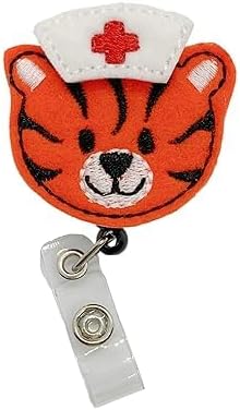 CARRETE RETRÁCTIL PARA IDENTIFICACIÓN TIGRE, SOPORTE DE CREDENCIAL ENFERMERA PEDIÁTRICA - 1