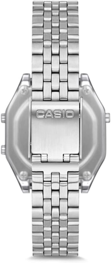 RELOJ DIGITAL CASIO PARA MUJER LA680WA CON CORREA DE ACERO INOXIDABLE - 3
