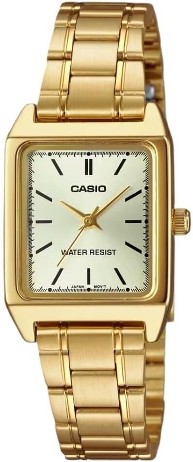 RELOJ CASIO LTP-V007G-9E DE PULSERA RECTANGULAR DORADO PARA MUJER - 1