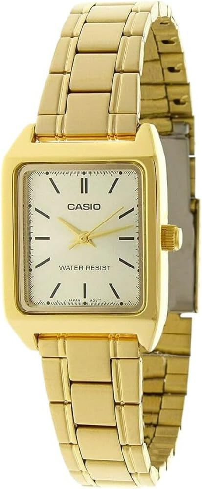 RELOJ CASIO LTP-V007G-9E DE PULSERA RECTANGULAR DORADO PARA MUJER - 2