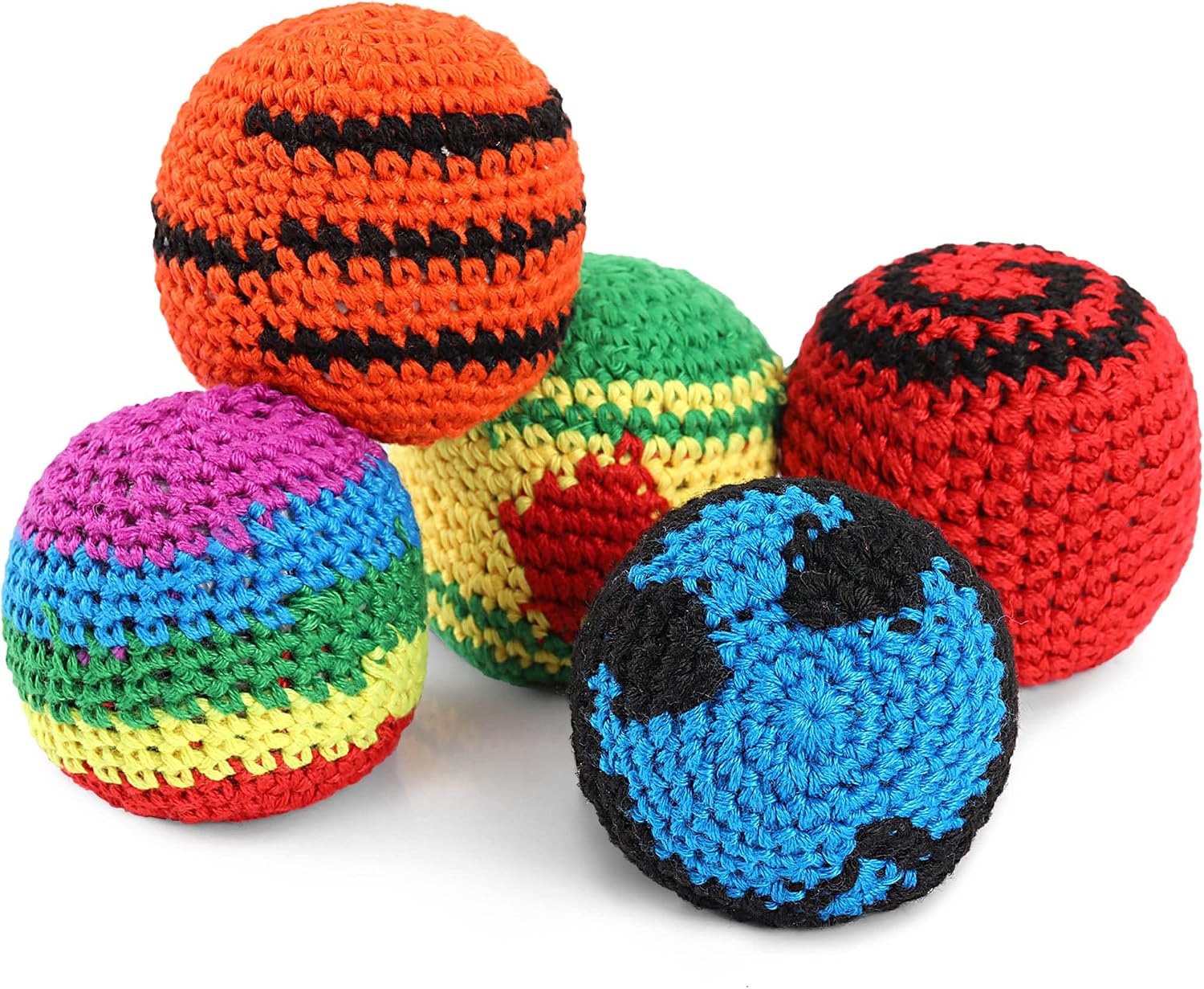 BALÓN BLULU 100 PIEZAS FOOTBAG TEJIDO PARA NIÑOS - 1