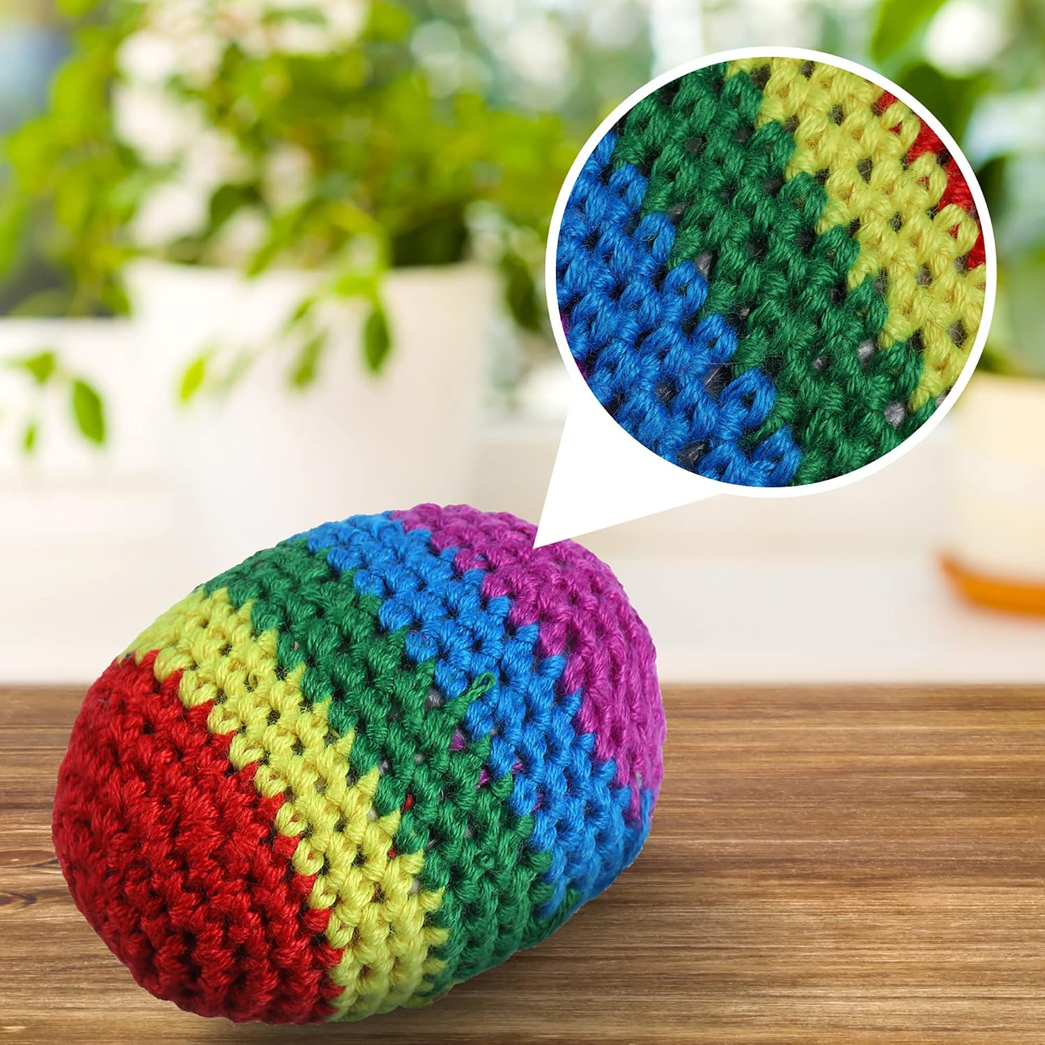 BALÓN BLULU 100 PIEZAS FOOTBAG TEJIDO PARA NIÑOS - 4