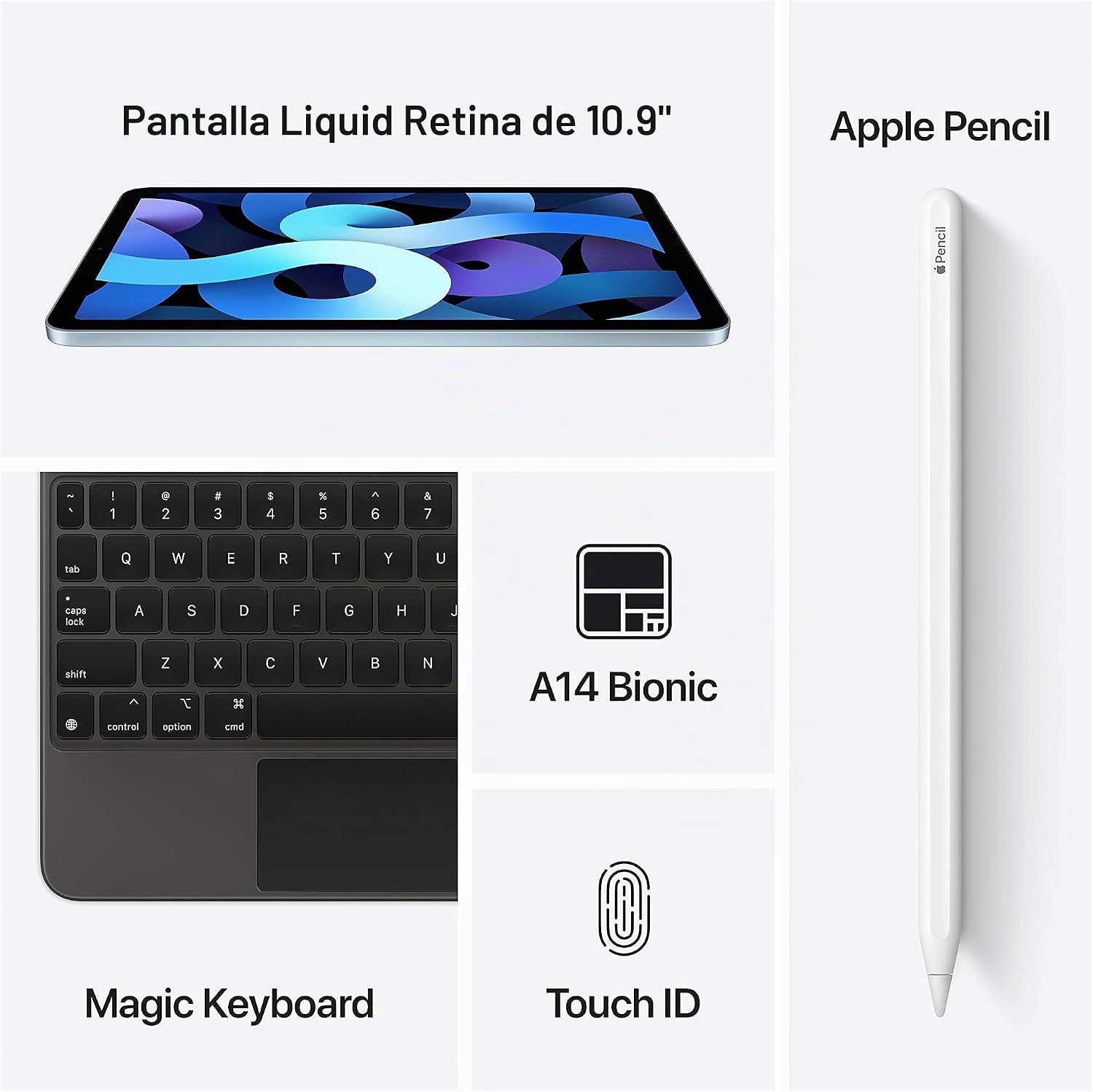 IPAD AIR 10.9 PULGADAS 2020 WI-FI 64GB AZUL CIELO REACONDICIONADO - 5