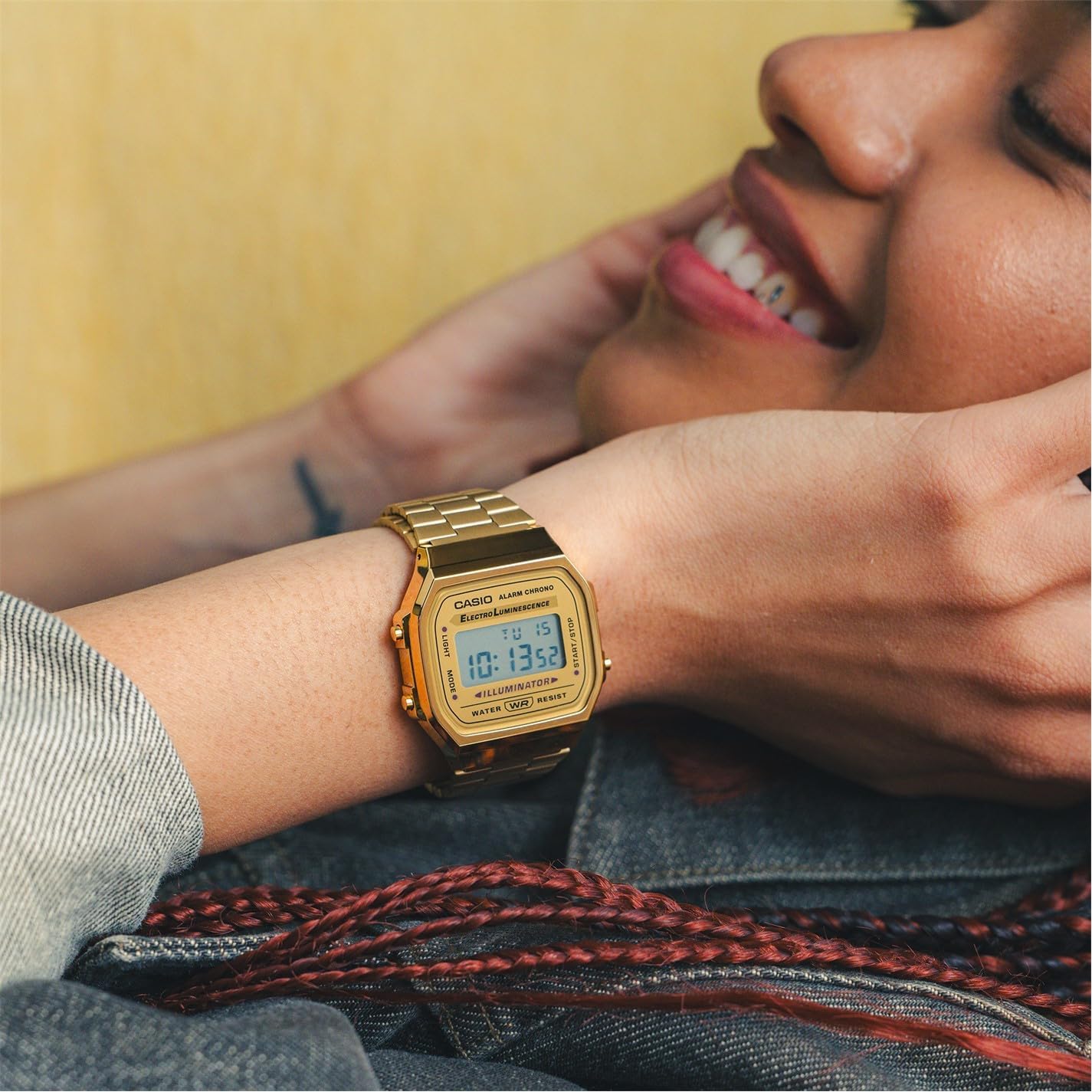 RELOJ CASIO COLLECTION UNISEX A168WG ACERO - 4