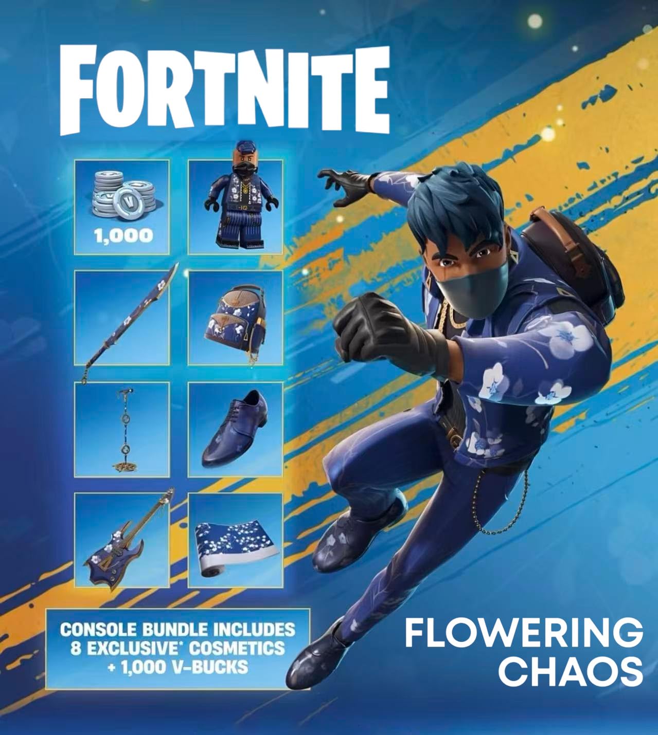 CONSOLA PLAYSTATION 5 SLIM DIGITAL EDITION 825GB FORTNITE FLOWERING CHAOS BUNDLE CON CARGADOR MYTRIX BLANCO - 2